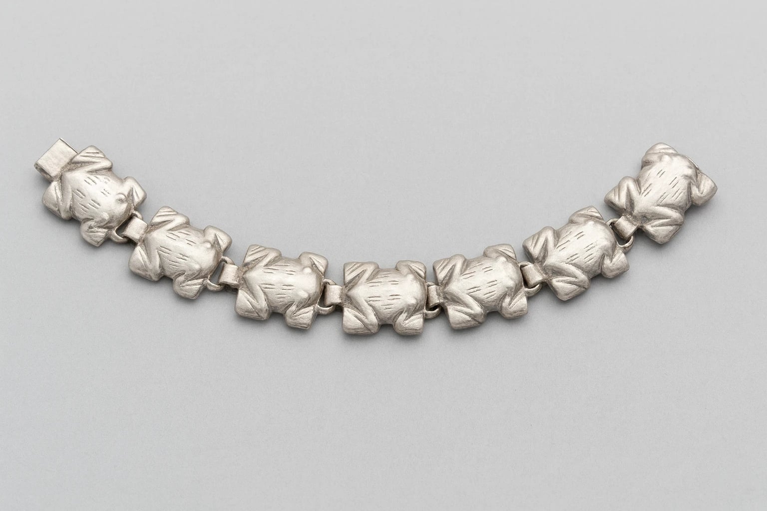 William Spratling Frog Link Bracelet