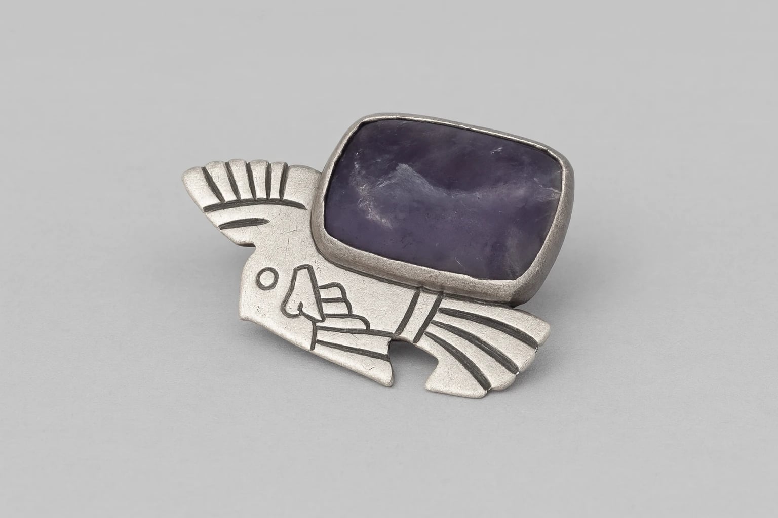 William Spratling Amethyst Eagle Brooch