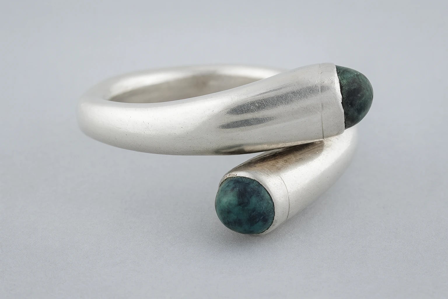 William Spratling Turquoise Crossover Ring