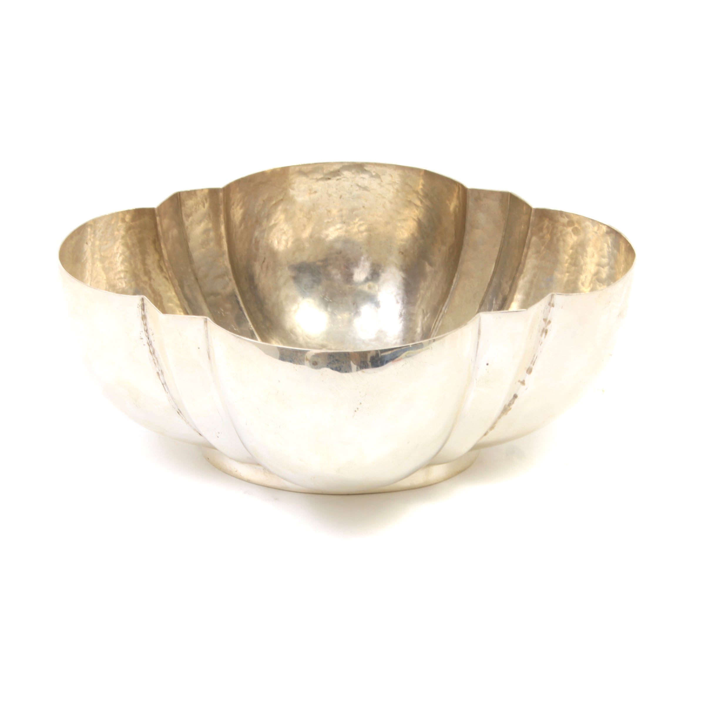 William Spratling Hand Hammered Scalloped Silver Bowl