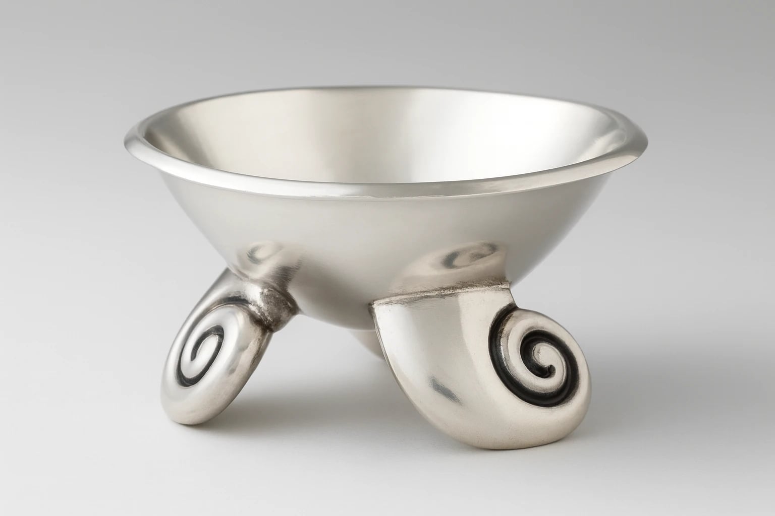 William Spratling Conch Legged Silver Bowl