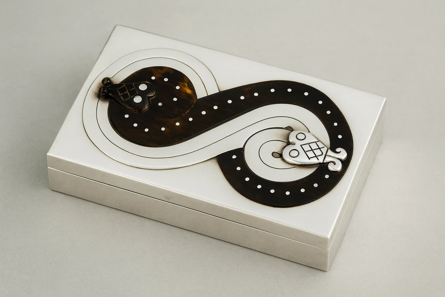William Spratling Double Serpent Box
