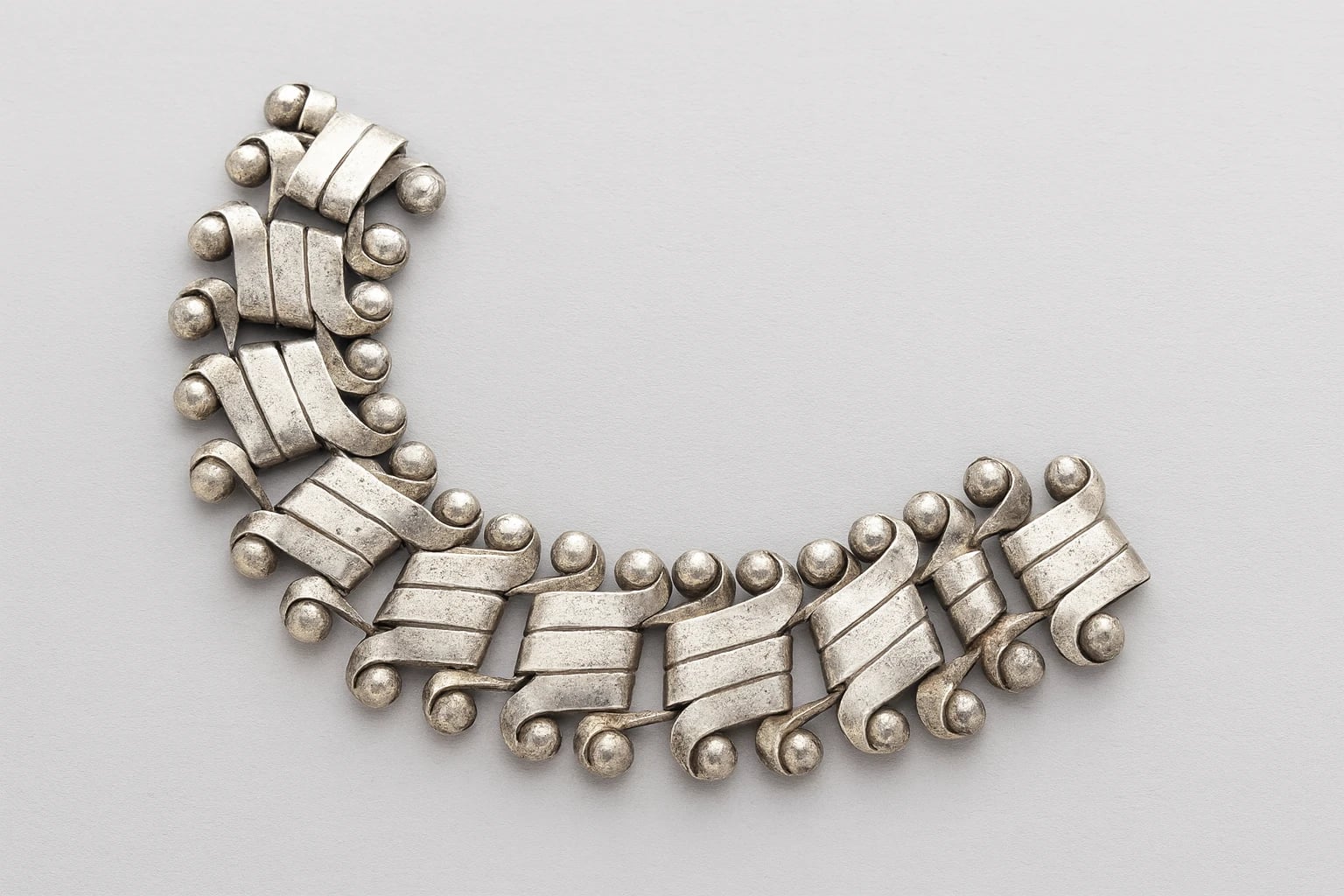 William Spratling Double Scroll Bracelet