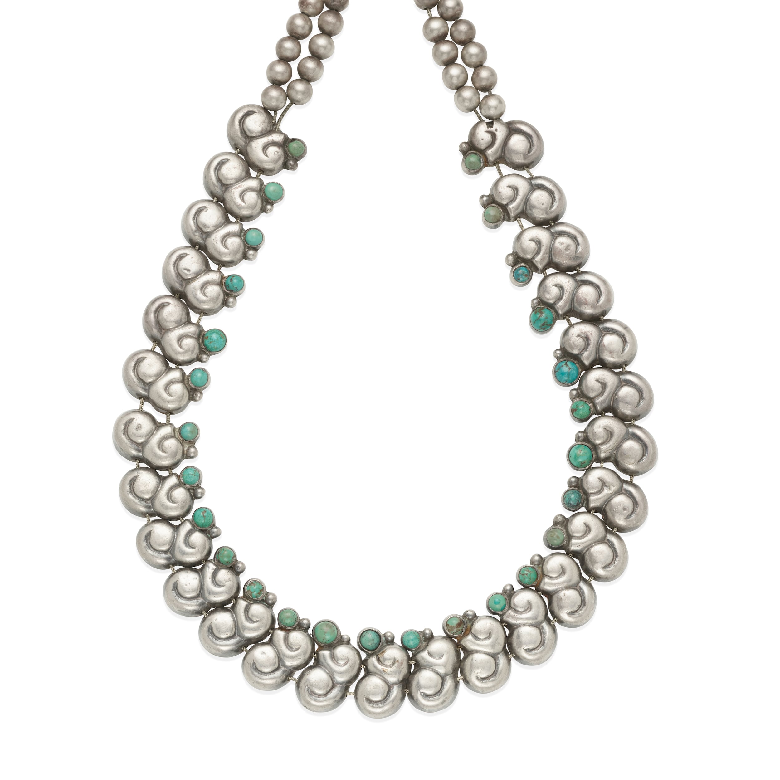 William Spratling Silver Clouds Necklace