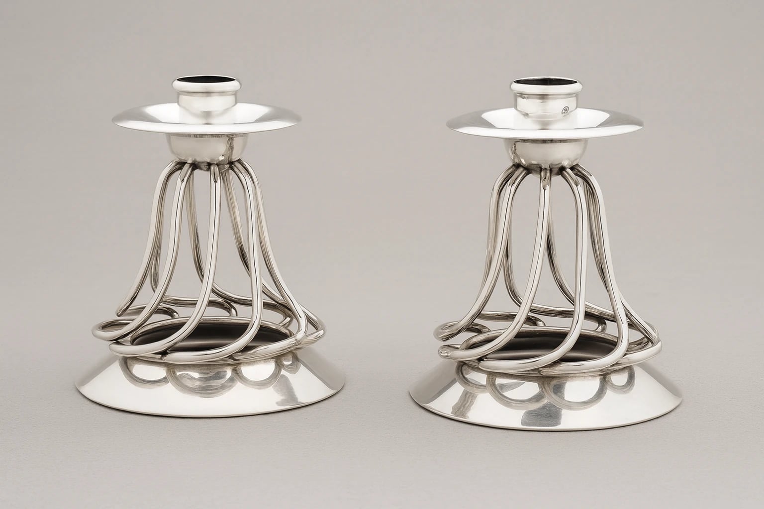 William Spratling Wire Spiral Silhouette Candlestick