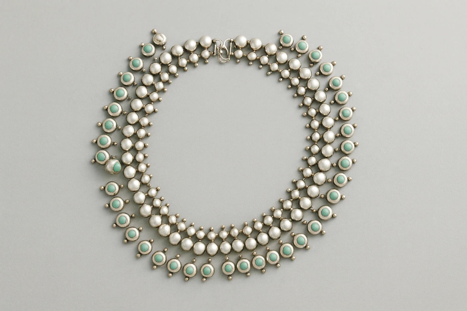 William Spratling Turquoise Half Sphere Necklace
