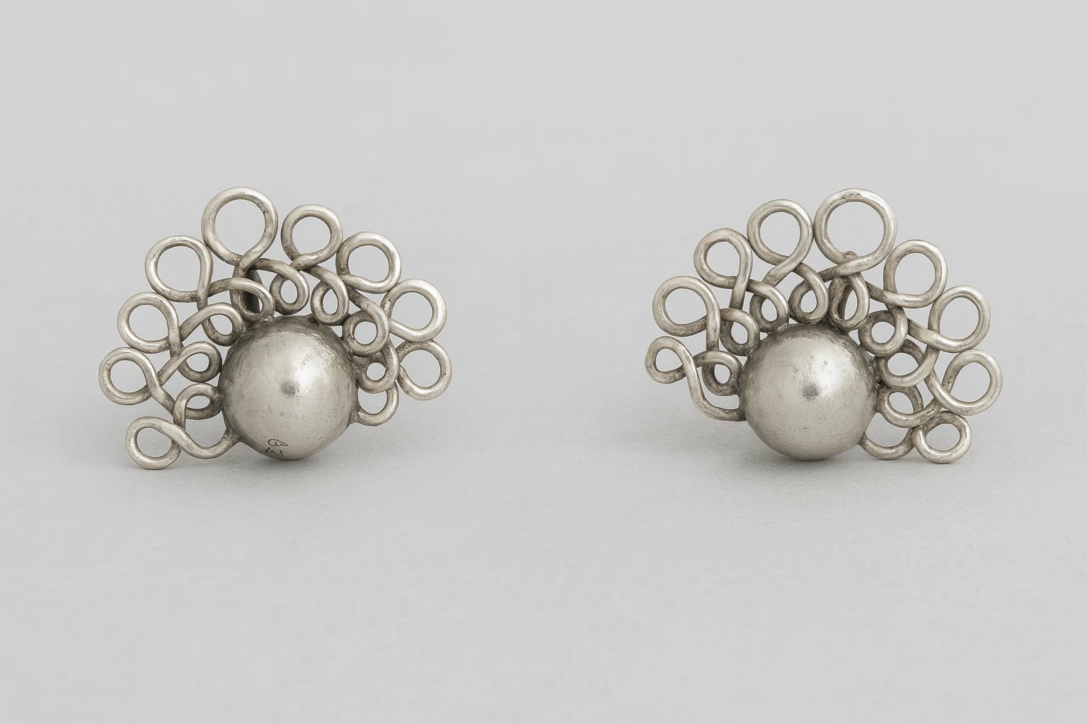 William Spratling Lace Moons Earrings