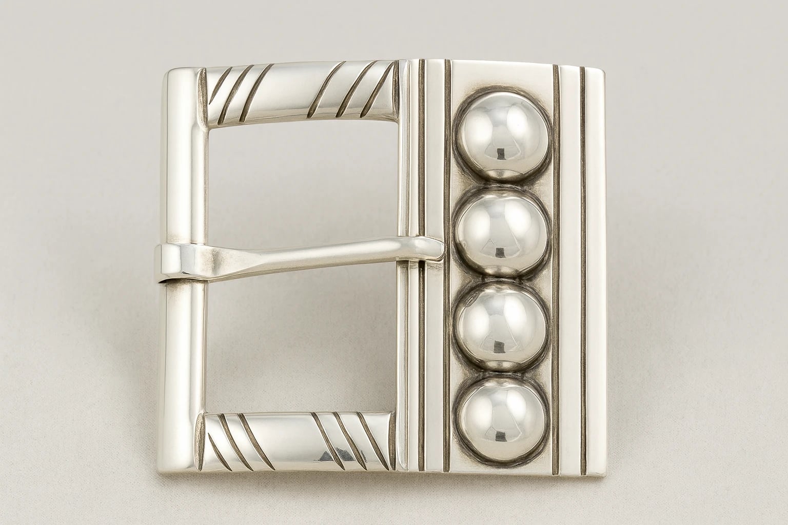 William Spratling Four Ball Buckle