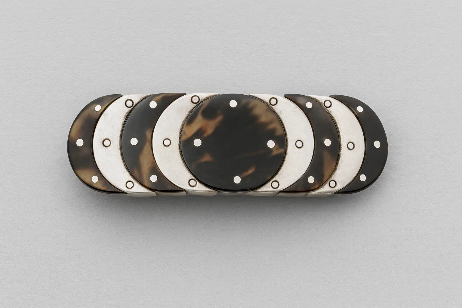 William Spratling Tortoise Shell Crescent Buckle