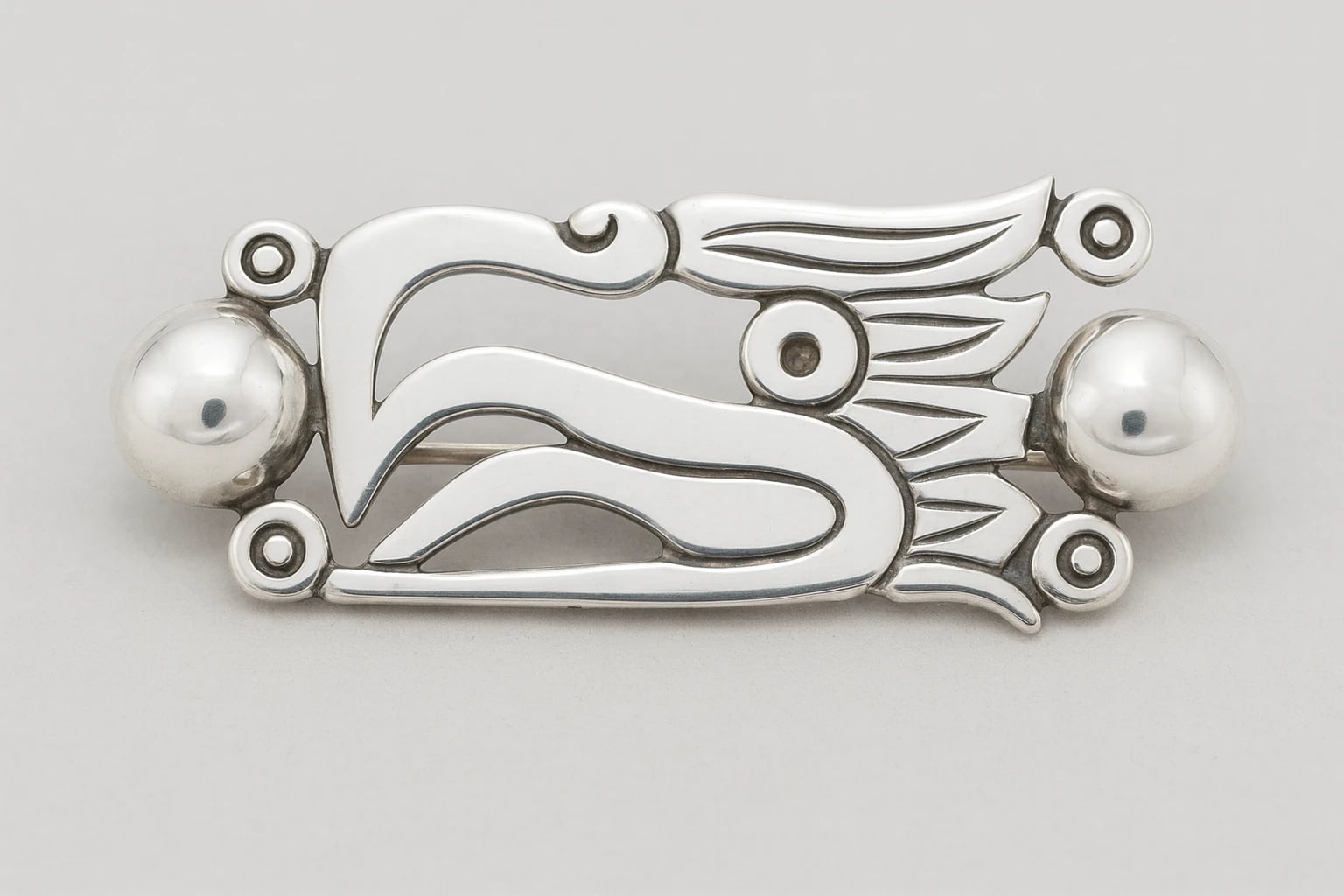 William Spratling Eagle Head Brooch