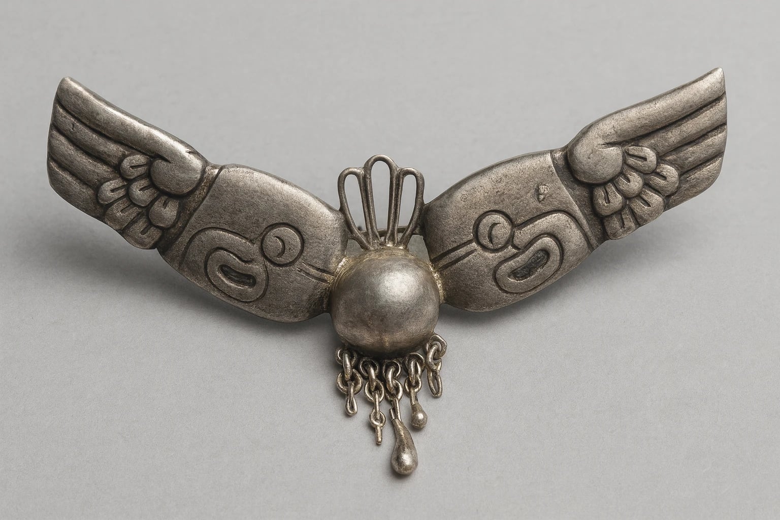 William Spratling Silson Winged Parrot Brooch